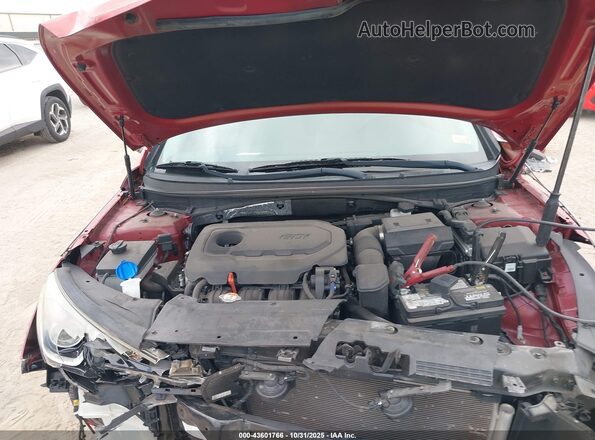 5NPE24AF5JH612287 2018 HYUNDAI SONATA Красный Вид сзади