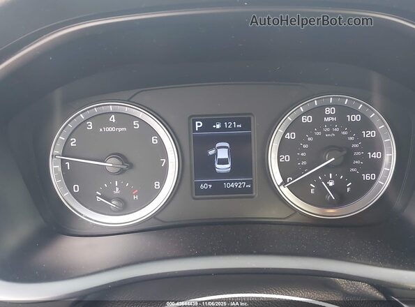 5NPE24AF5JH613665 2018 HYUNDAI SONATA Серый Вид задних сидений