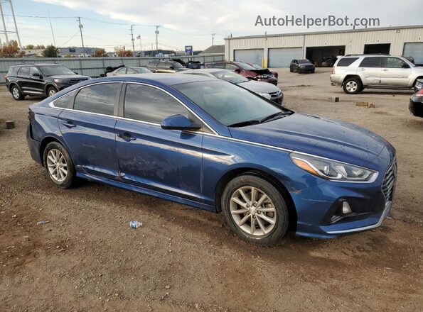 5NPE24AF7KH820365 2019 HYUNDAI SONATA Blue Przód prawy