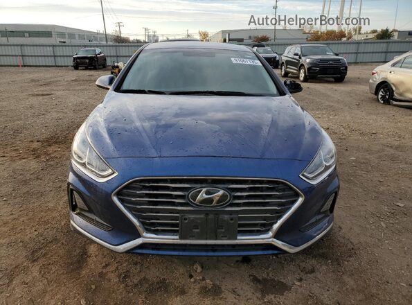 5NPE24AF7KH820365 2019 HYUNDAI SONATA Blue Widok z przodu