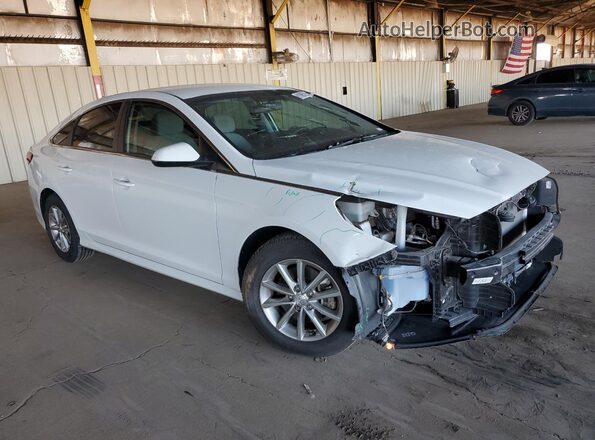 5NPE24AFXJH682030 2018 HYUNDAI SONATA Белый Передняя правая четверть
