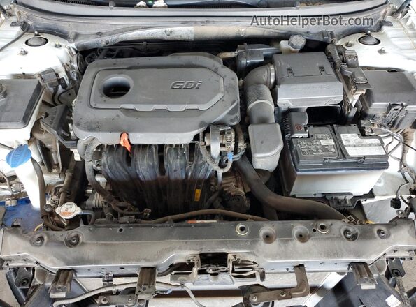 5NPE24AFXJH682030 2018 HYUNDAI SONATA Белый Вид задней части салона
