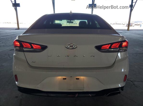 5NPE24AFXJH682030 2018 HYUNDAI SONATA Белый Вид сзади