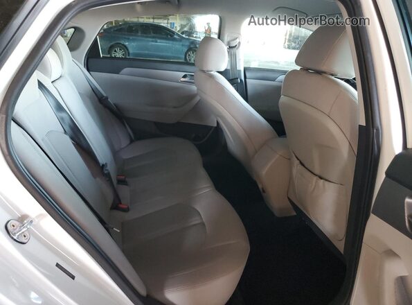 5NPE24AFXJH682030 2018 HYUNDAI SONATA Белый Вид задних сидений
