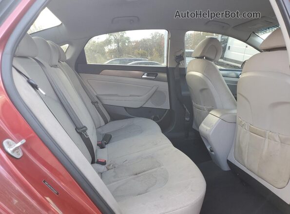 5NPE34AF4HH552655 2017 HYUNDAI SONATA Красный Вид задних сидений