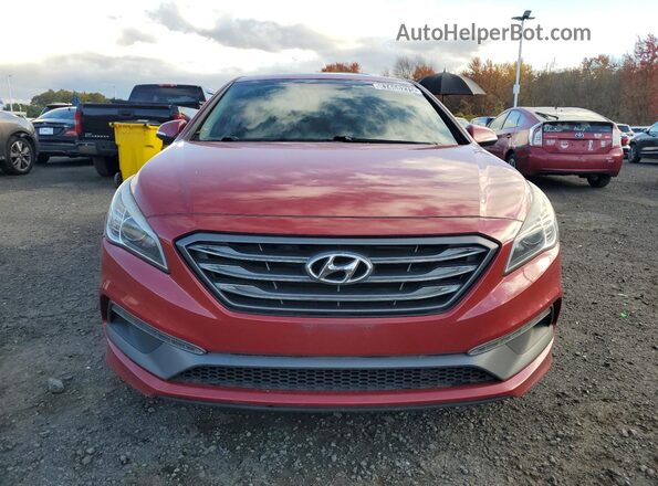 5NPE34AF4HH552655 2017 HYUNDAI SONATA Красный Панорамный вид салона 360°