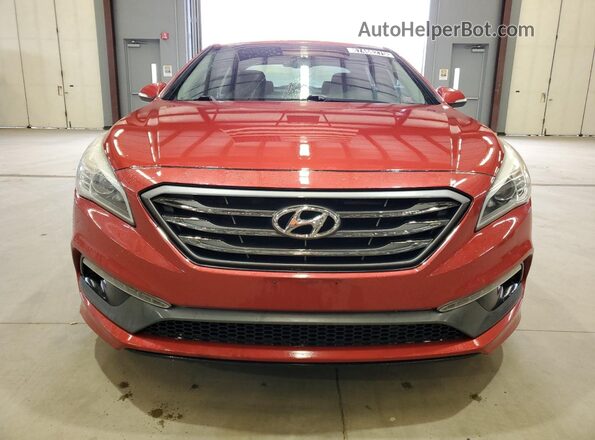 5NPE34AF4HH552655 2017 HYUNDAI SONATA Красный Вид спереди