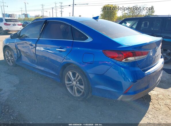 5NPE34AF9JH595958 2018 HYUNDAI SONATA Blue Tył lewy
