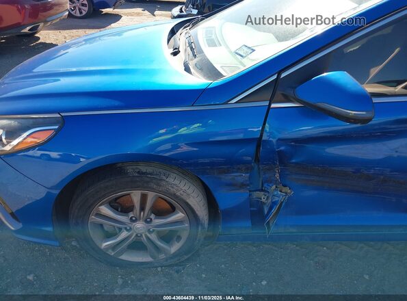 5NPE34AF9JH595958 2018 HYUNDAI SONATA Blue Widok z przodu