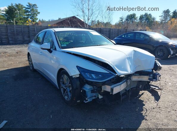 5NPEL4JA2MH100752 2021 HYUNDAI SONATA White Przód prawy