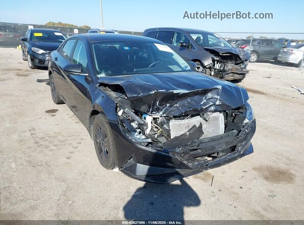 5NPLM4AG3NH079288 2022 HYUNDAI ELANTRA Черный Передняя правая четверть