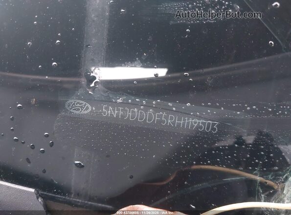 5NTJDDDF5RH119503 2024 HYUNDAI SANTA CRUZ White Vista del compartimento del motor