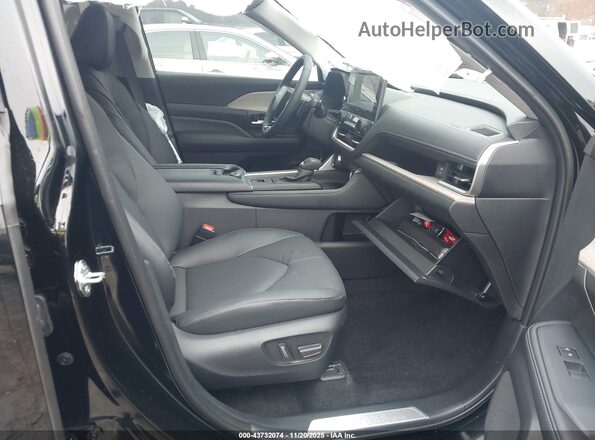 5TDAAAB59SS102736 2025 TOYOTA GRAND HIGHLANDER Black წინა სალონის ხედი