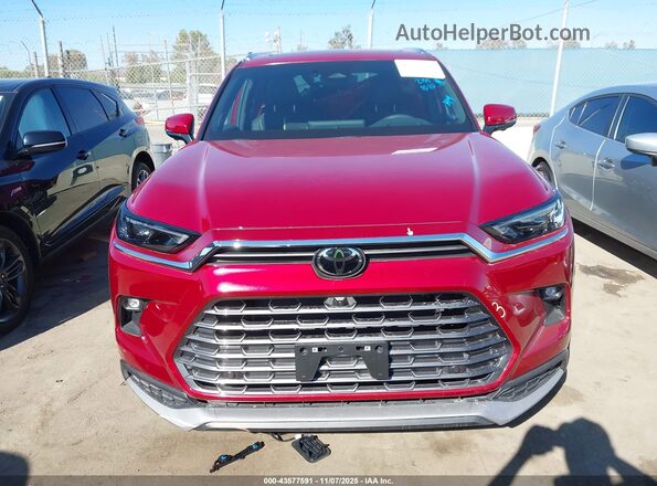 5TDADAB51SS024735 2025 TOYOTA HIGHLANDER HYBRID Красный Вид задней части салона