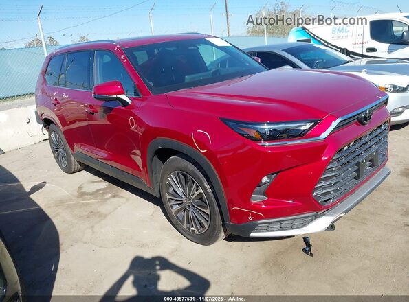 5TDADAB51SS024735 2025 TOYOTA HIGHLANDER HYBRID Красный Передняя правая четверть