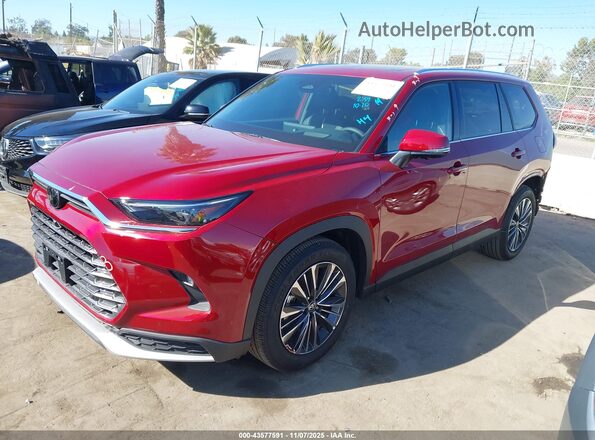 5TDADAB51SS024735 2025 TOYOTA HIGHLANDER HYBRID Красный Передняя левая четверть