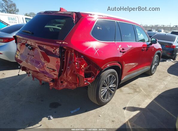 5TDADAB51SS024735 2025 TOYOTA HIGHLANDER HYBRID Красный Задняя правая четверть