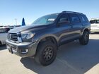 2018 Toyota Sequoia Sr5 Gray vin: 5TDBY5G11JS158472