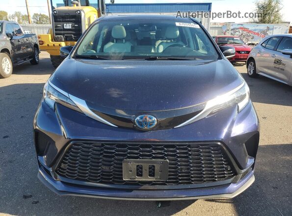 5TDDSKFC0MS019322 2021 TOYOTA SIENNA Blue Vista frontal