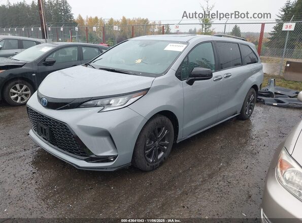 5TDDSKFC2SS171129 2025 TOYOTA SIENNA Light Blue Передняя левая четверть