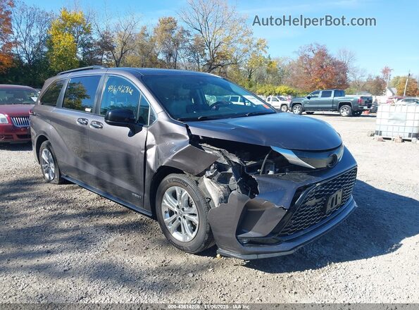 5TDDSKFCXMS014516 2021 TOYOTA SIENNA Gray Առջևի աջ