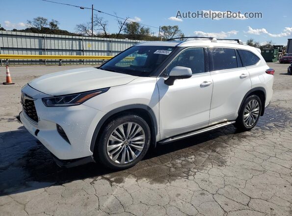 5TDFZRBH8LS021879 2020 TOYOTA HIGHLANDER Белый Передняя левая четверть