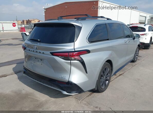5TDXRKEC7NS112866 2022 TOYOTA SIENNA Серебряный Задняя правая четверть