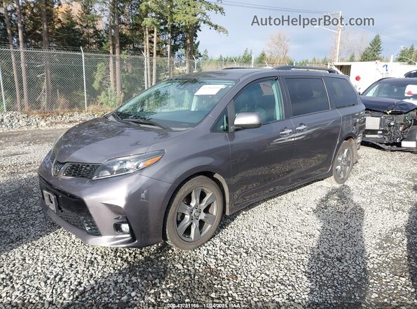 5TDXZ3DC0JS924642 2018 TOYOTA SIENNA Gray Przód lewy