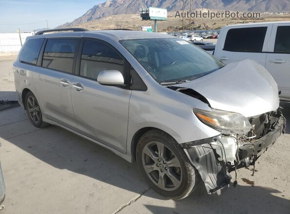 5TDXZ3DC7JS927358 2018 TOYOTA SIENNA Silver Delantero derecho