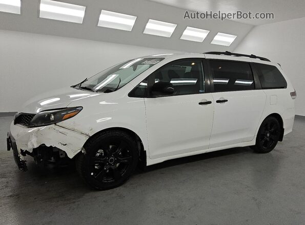 5TDXZ3DC8LS048101 2020 TOYOTA SIENNA White Vista tres cuartos delantera izquierda
