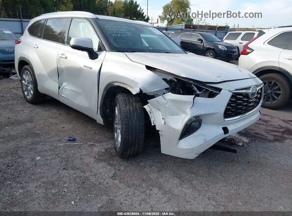 5TDYARAHXMS006576 2021 TOYOTA LIMITED White Delantero derecho