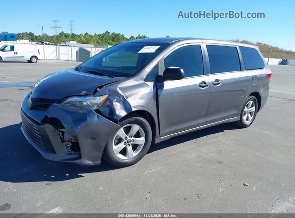 5TDZZ3DCXJS901586 2018 TOYOTA SIENNA Серый Передняя левая четверть