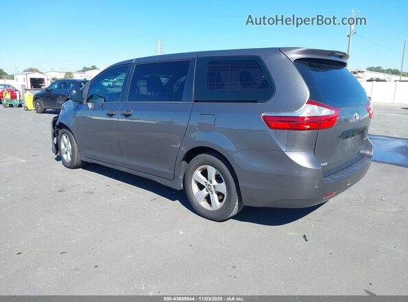 5TDZZ3DCXJS901586 2018 TOYOTA SIENNA Серый Задняя левая четверть