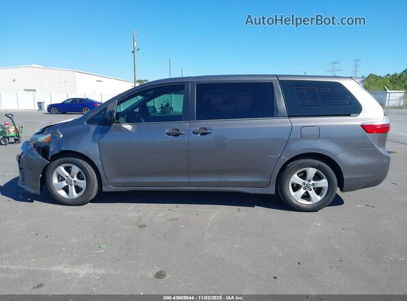5TDZZ3DCXJS901586 2018 TOYOTA SIENNA Серый Панорамный вид салона 360°