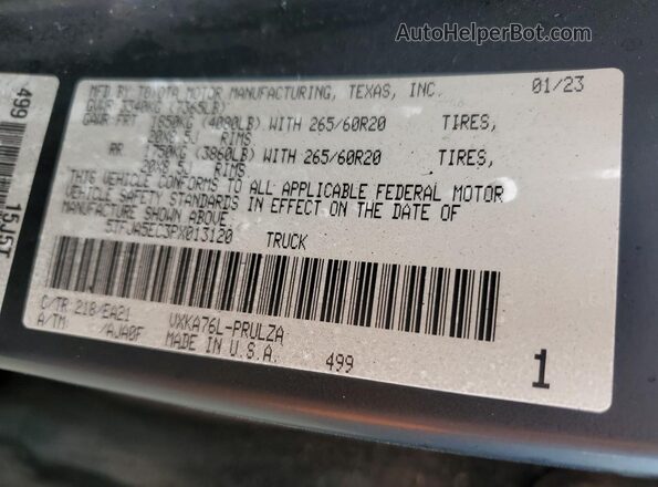 5TFJA5EC3PX013120 2023 TOYOTA LIMITED Black Вид підкапотного простору
