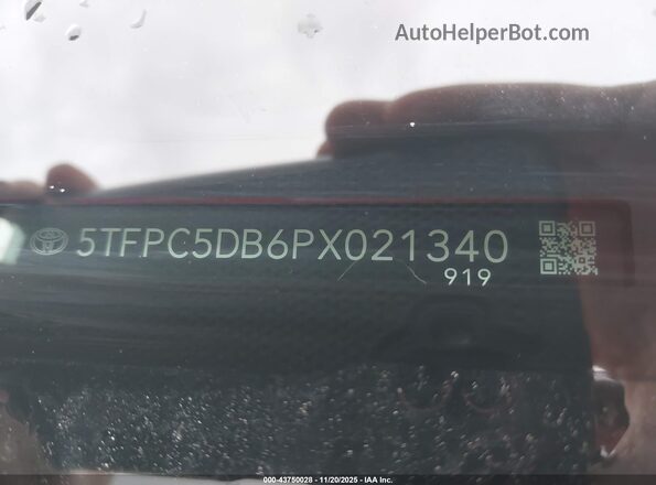 5TFPC5DB6PX021340 2023 TOYOTA TUNDRA HYBRID Orange Vista del compartimento del motor