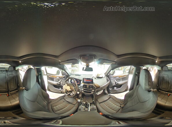 5UX2V1C02M9F43235 2021 BMW X4 Черный Панорамный вид салона 360°