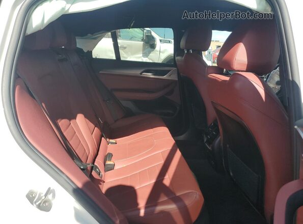 5UX2V1C05L9B88009 2020 BMW X4 White Rear seats view