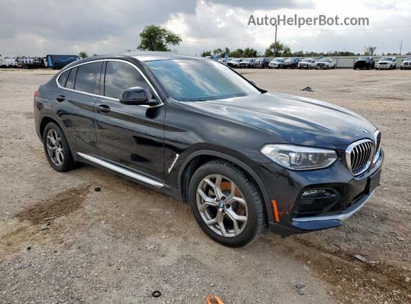 5UX2V1C07M9H76334 2021 BMW X4 Черный Передняя правая четверть