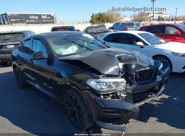 5UX2V1C0XM9E46199 2021 BMW X4 Черный Передняя правая четверть