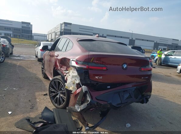 5UX33DT01S9223510 2025 BMW X4 Красный Задняя левая четверть