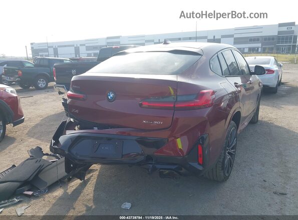 5UX33DT01S9223510 2025 BMW X4 Красный Задняя правая четверть