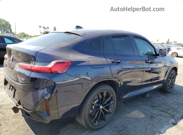 5UX33DT04P9S48196 2023 BMW X4 Синий Задняя правая четверть