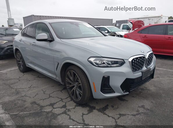 5UX33DT06N9M40667 2022 BMW X4 Серый Передняя правая четверть