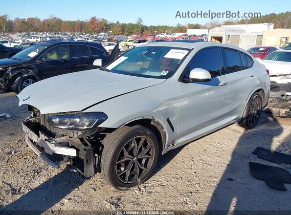 5UX33DT09P9P11689 2023 BMW X4 Серый Передняя левая четверть