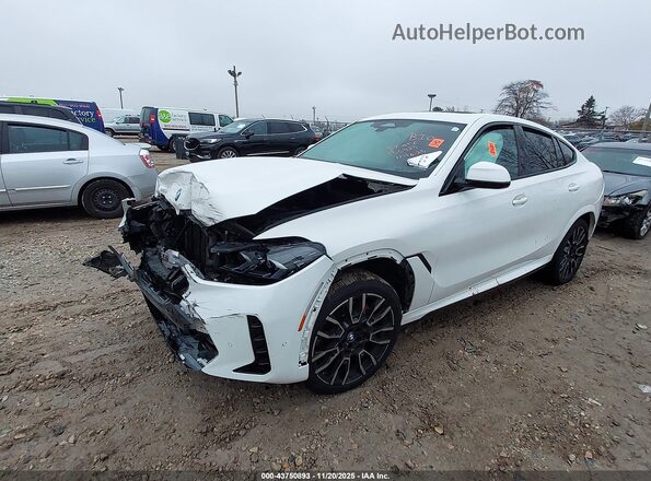 5UX33EX06R9T50473 2024 BMW X6 Белый Передняя левая четверть