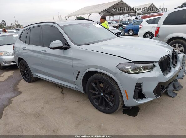 5UX43DP05R9W60130 2024 BMW X3 Серый Передняя правая четверть