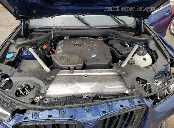 5UX43DP06P9P39691 2023 BMW X3 Синий Вид подкапотного пространства