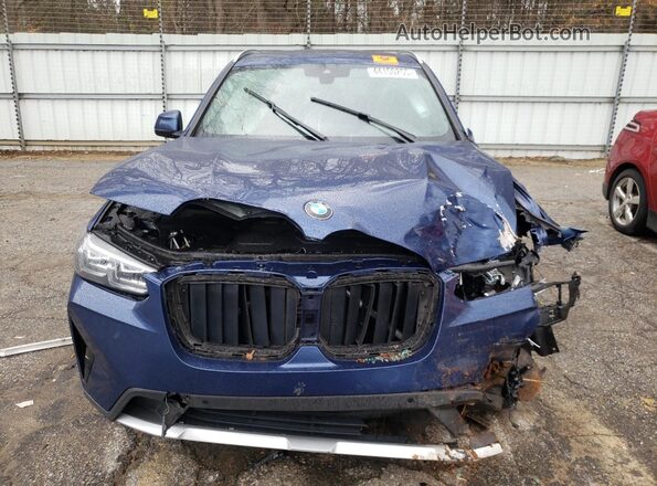 5UX43DP06P9P39691 2023 BMW X3 Синий Вид спереди
