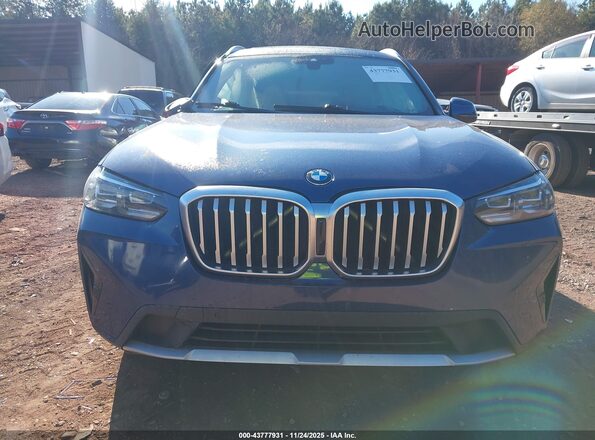 5UX43DP08N9M21200 2022 BMW X3 Синий Вид щитка приборов